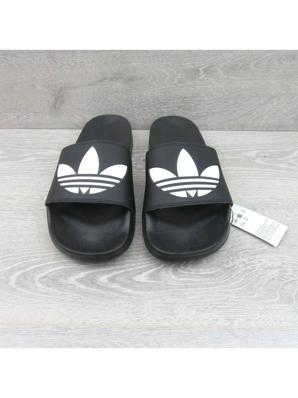 Adidas Originals Adilette Lite Black Sandal Slides Mens Size 13 NEW - Picture 3 of 9